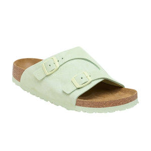 Birkenstock Zurich Faded Lime Suede Leather