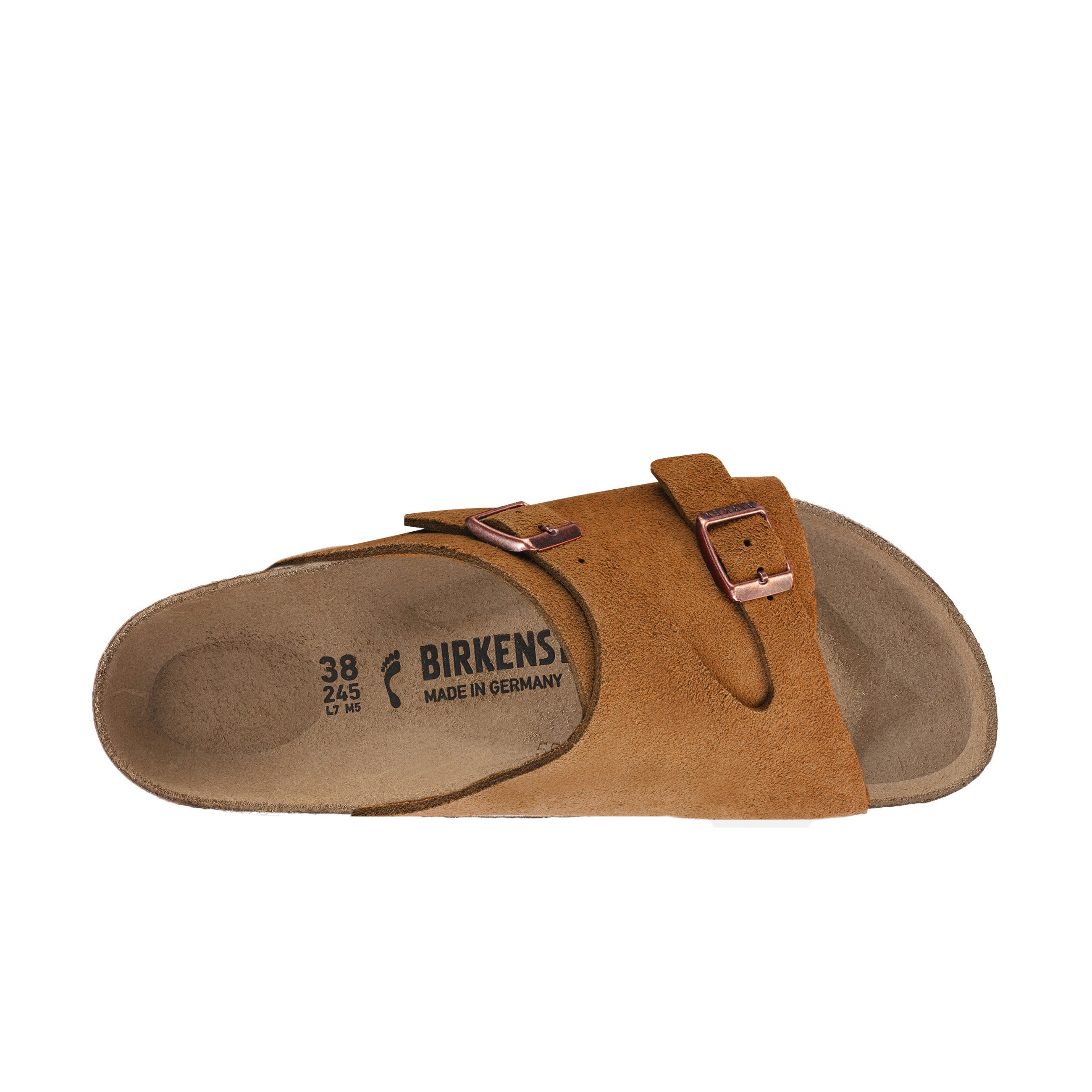 Birkenstock Zurich Mink Suede Leather top view