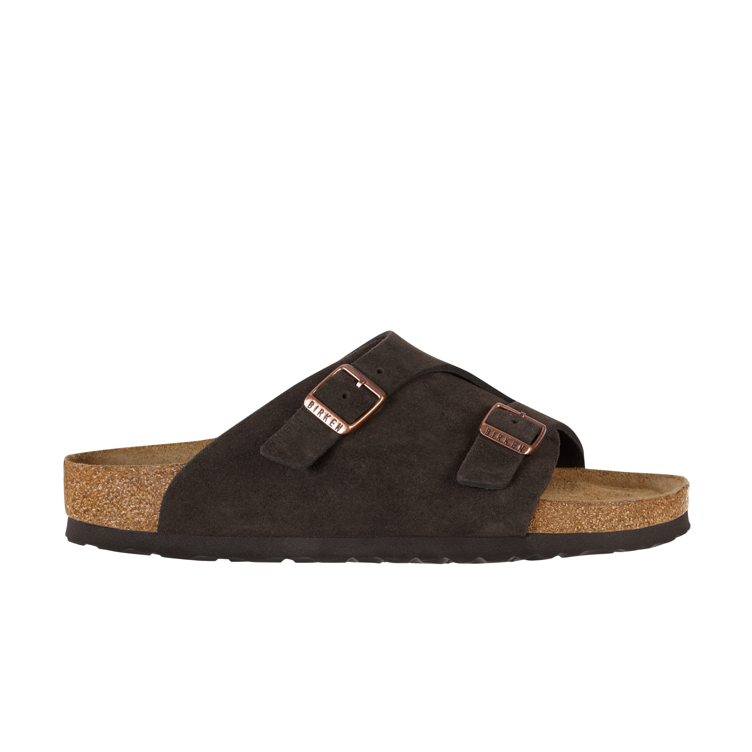 Birkenstock Zurich Mocca Suede Leather side view