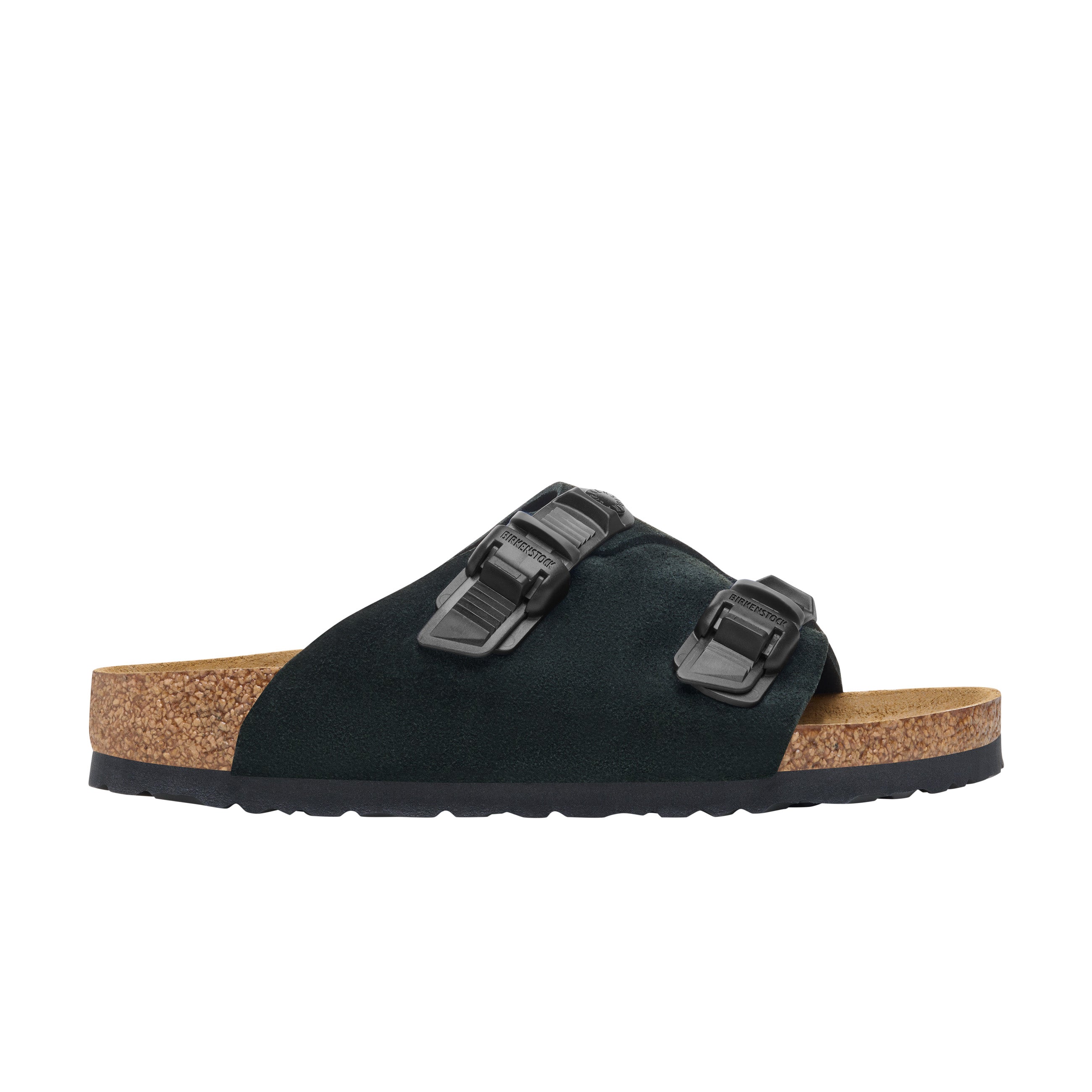 Birkenstock Zurich Tech Black Suede Leather side view